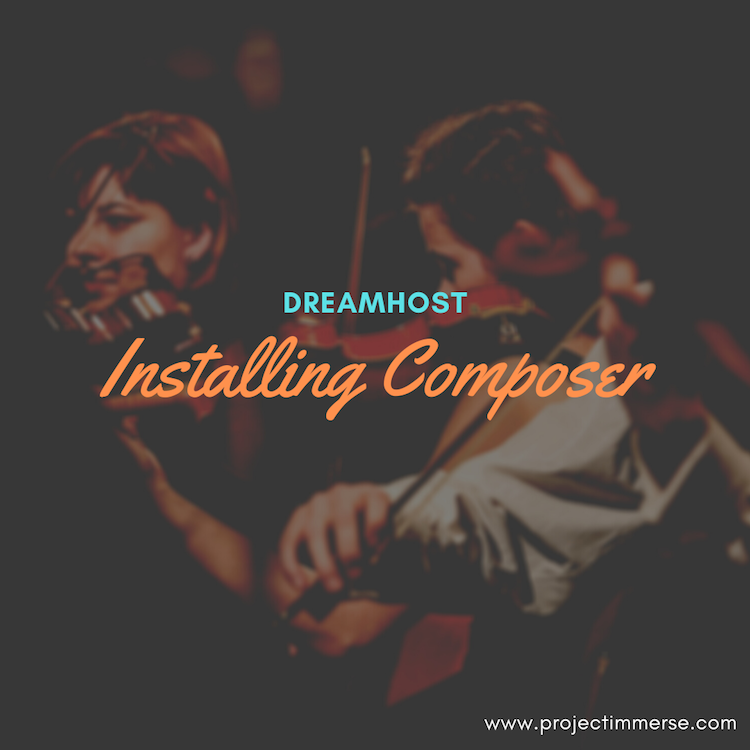 Installing Composer on Dreamhost
