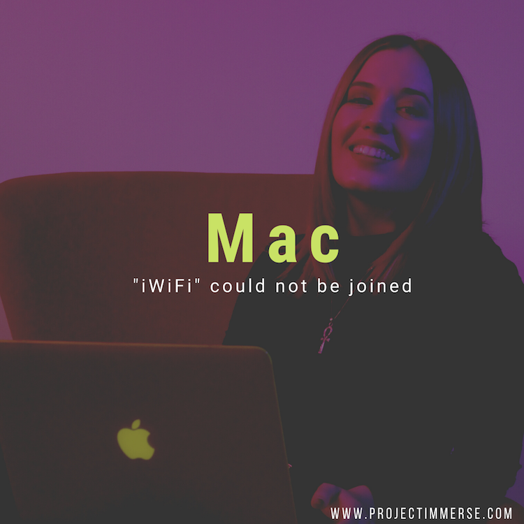 Mac Cannot join wifi network - Try moving closer to the wireless router
