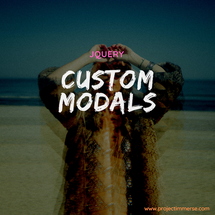 Custom Modals using Jquery
