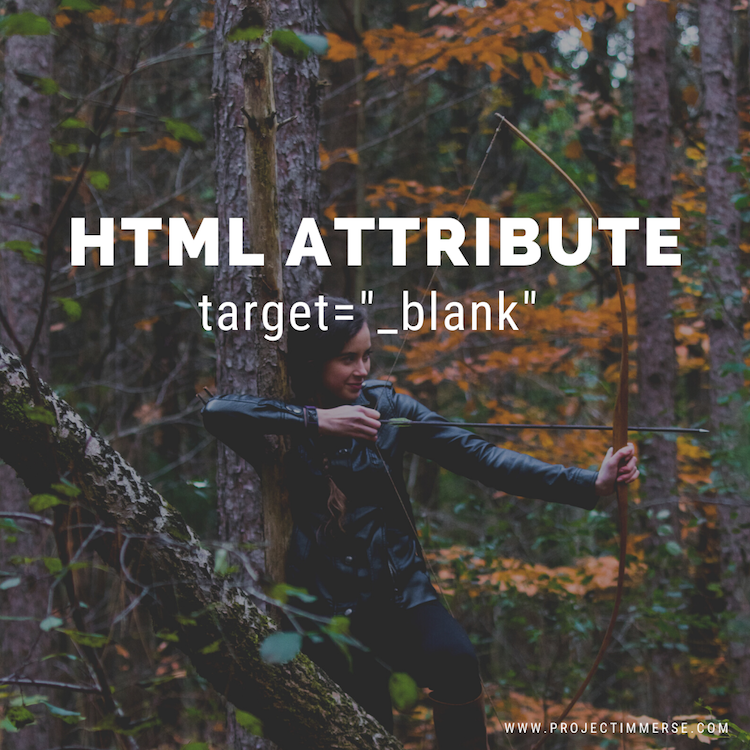 The target parent HTML attribute