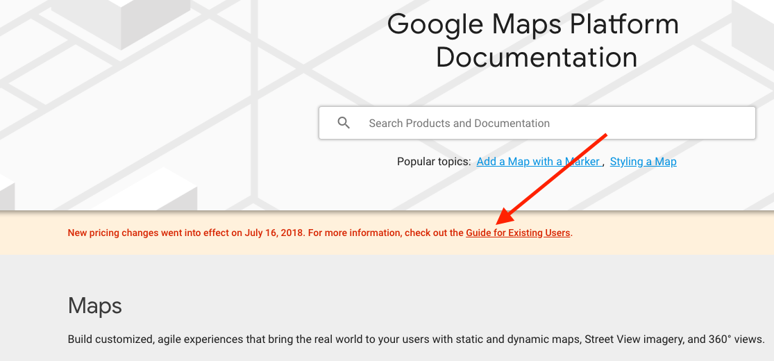 Google Maps API Request Quota - Project Immerse