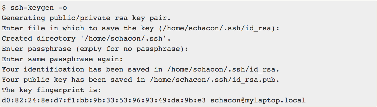 Generating SSH Key Pairs