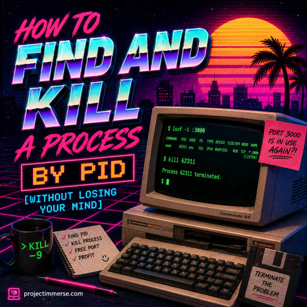 How to find and kill a process by PID using terminal commands