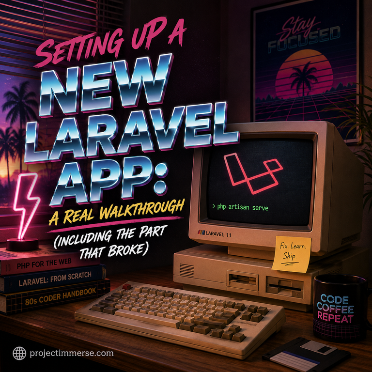 Setting Up a New Laravel App: A Real Walkthrough (Including the Part That Broke)