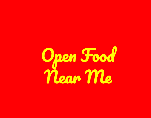 Open Food Near Me Project